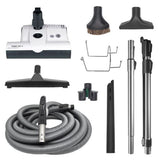 Sebo 35' Deluxe Central Vacuum Kit with White ET-1 Powerhead