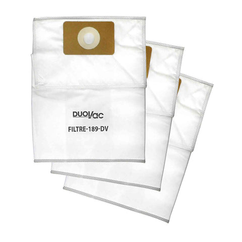 DuoVac Filtre 189 Built in Vacuum Bags 3 pack