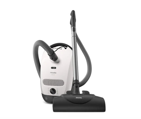 Miele Classic C1 Cat & Dog PowerLine Canister Vacuum - Lotus white